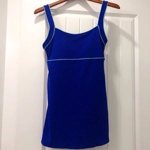 Speedo blue swim dress 1 piece sz 10